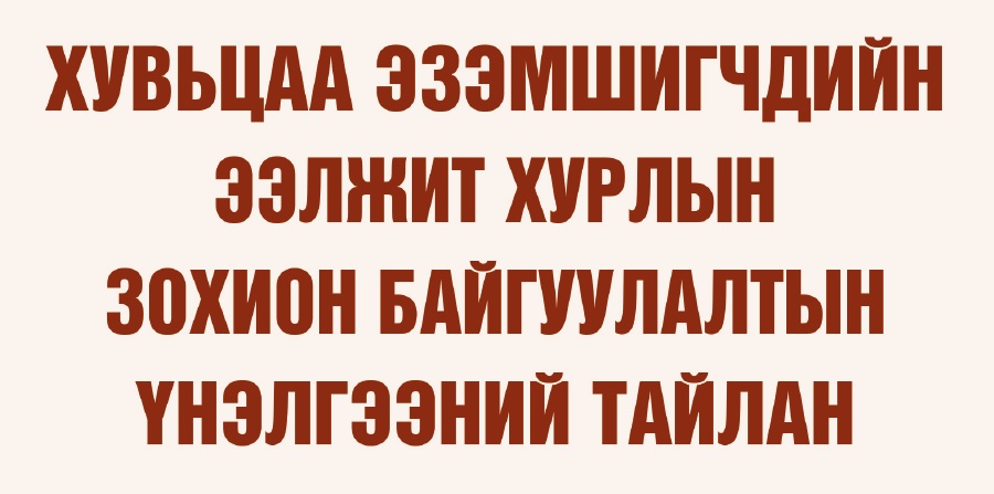 Хувьцаа эзэмшигчдийн ээлжит хурлын зохион байгуулалтын үнэлгээний тайлан