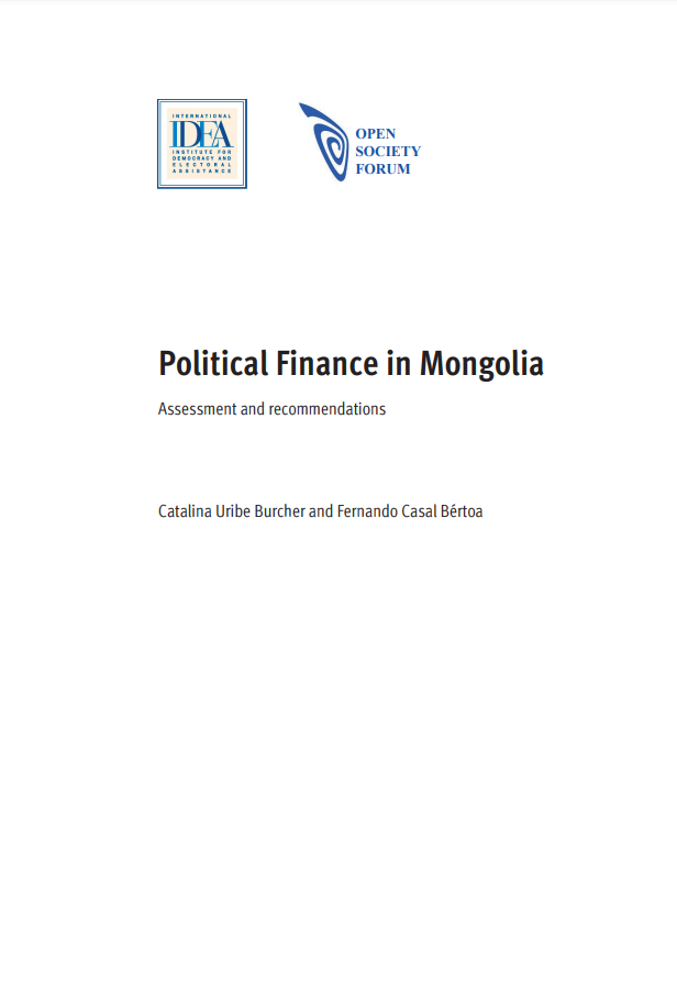 Political Finance in Mongolia Assessment and recommendations 