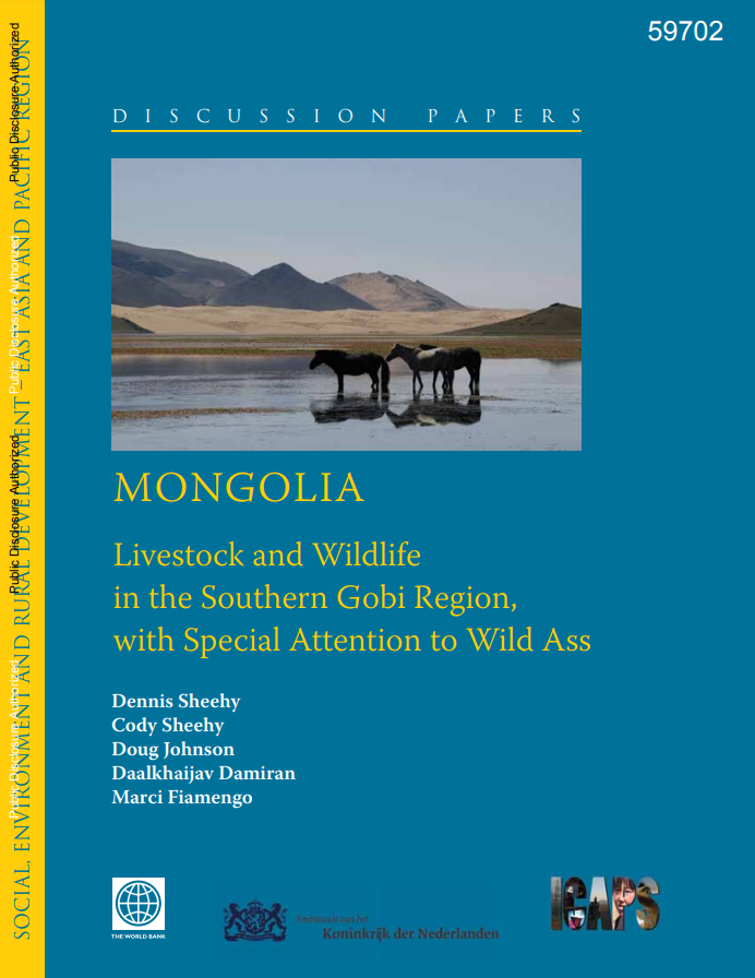 Mongolia: Livestock and Wildlife in the Southern Gobi Region, with Special Attention to Wild Ass
