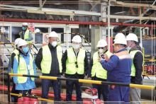 MEMBERS OF PARLIAMENT PAYS A VISIT AIC COPPER PLANT