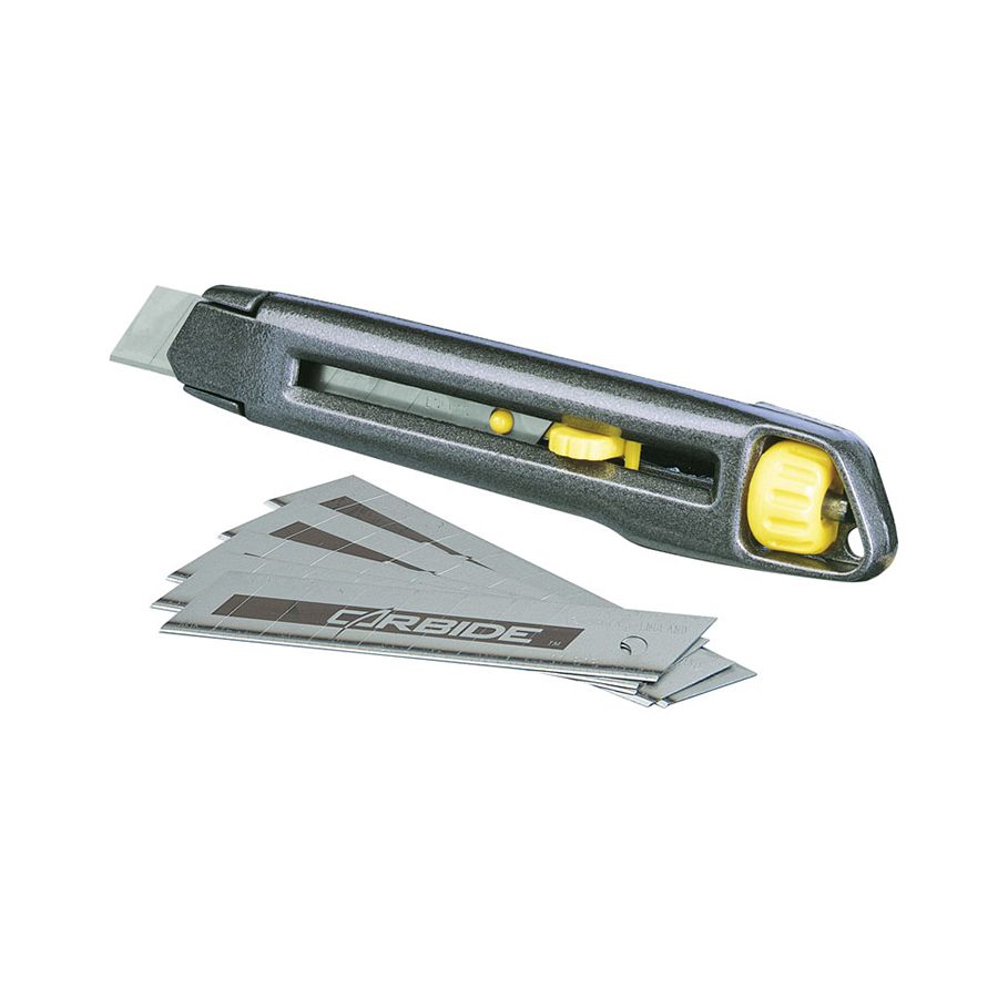 Interlock 18mm retractable snap off utility knife stanley 0 10 018