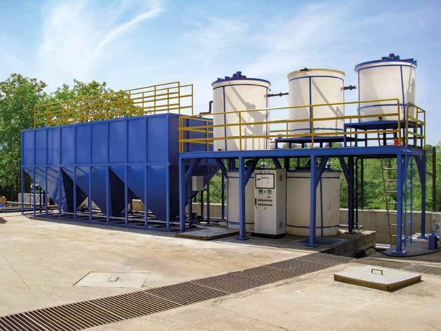 Industrial wastewater treatment facility