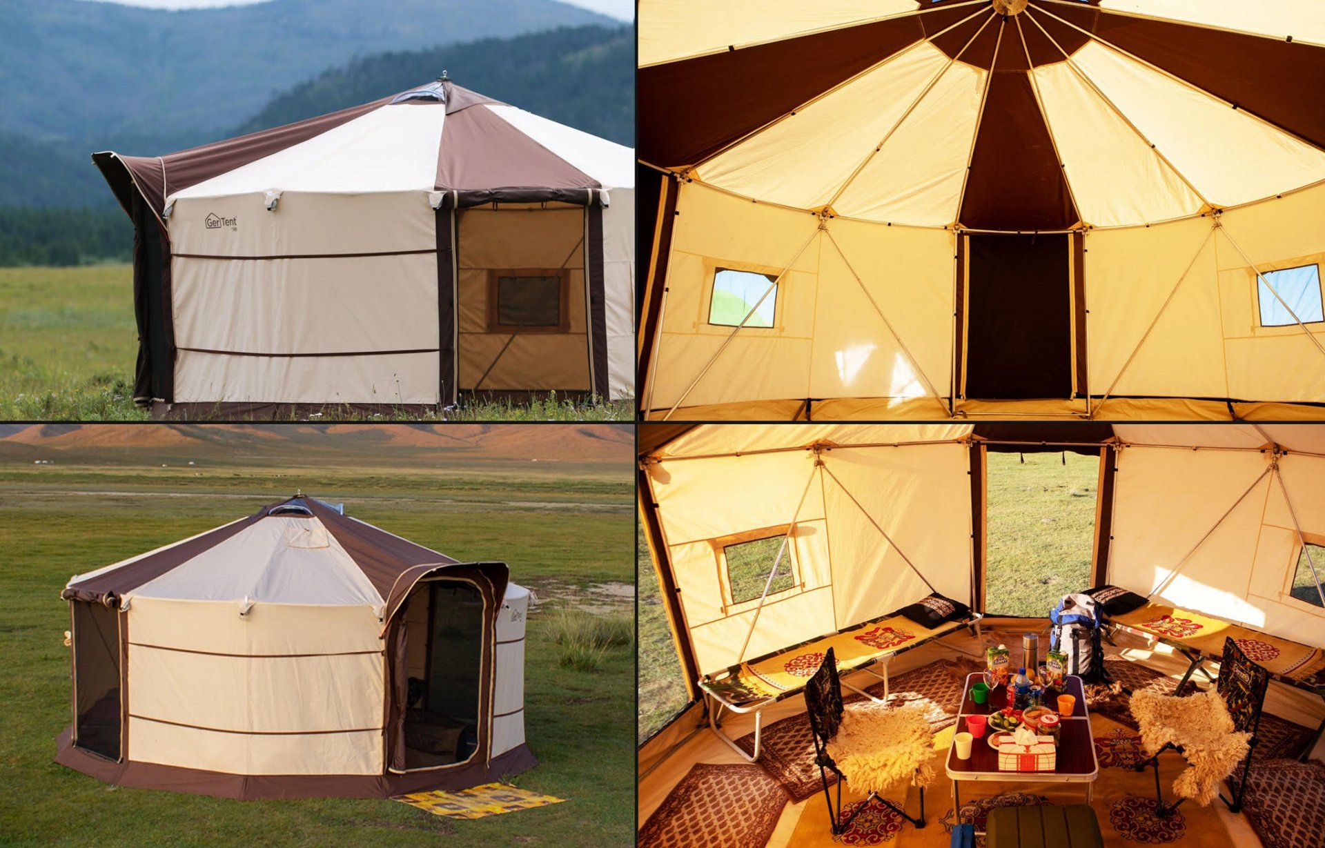 The most durable and comfortable four seasonal glamping tent