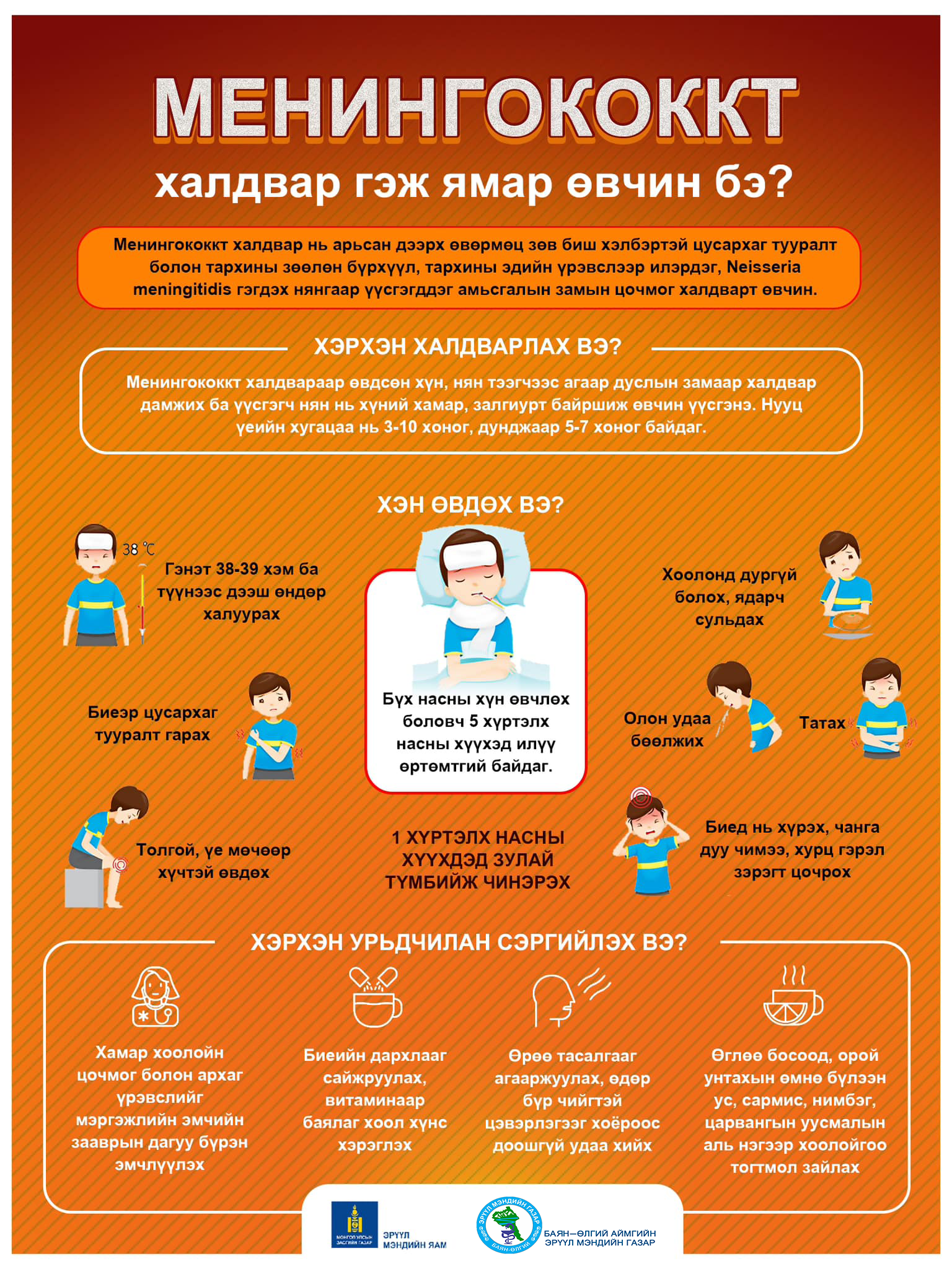 Менингококкт халдвараас хэрхэн сэргийлэх вэ?