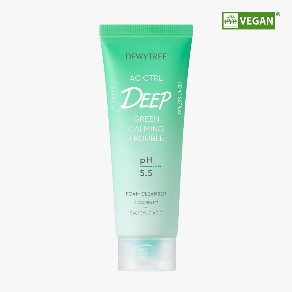 DEWYTREE AC CTRL DEEP GREEN CALMING TROUBLE FOAM CLEANSER