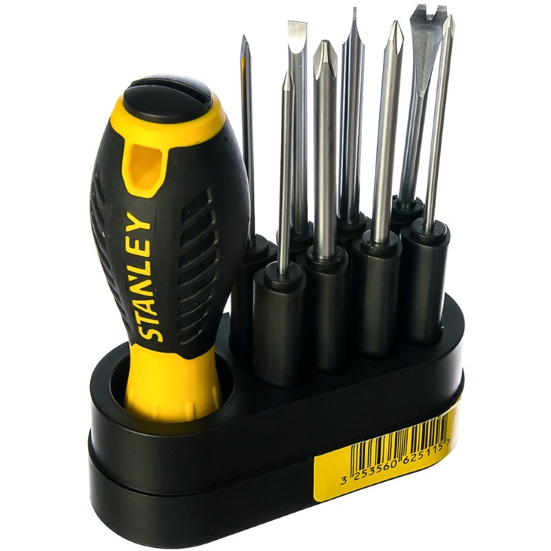 Tournevis 9 Voies Stanley 62-511 - Barres Interchangeables, étui Inclus, Polyvalent Pour Bricolage - 3