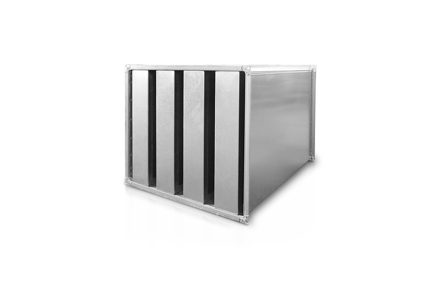 Sound attenuators for rectangular ventilation ductwork TAP/TAPS