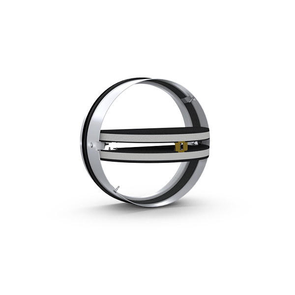 KTB-O Round fire damper with divided blade