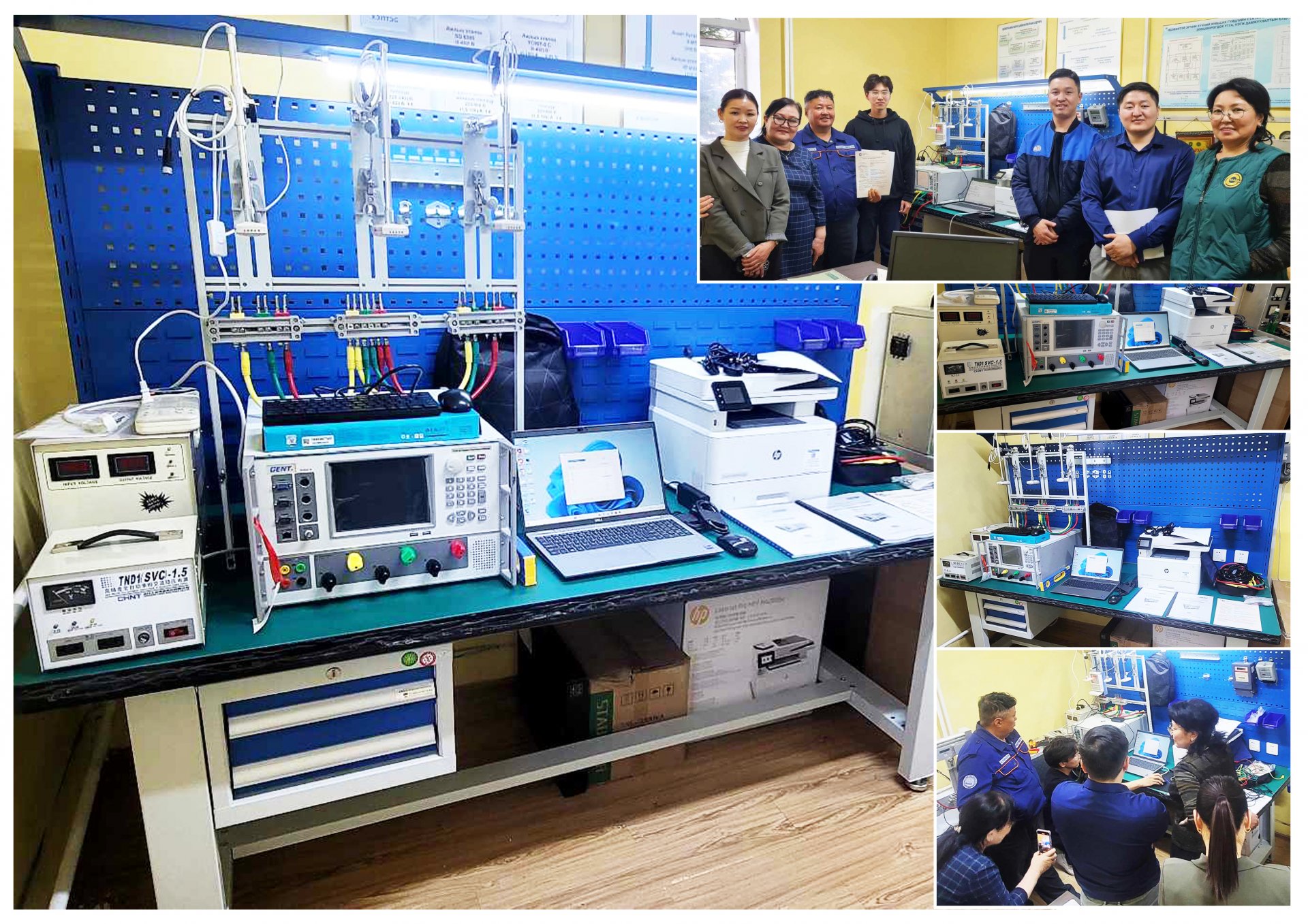 Манай компани Сэлэнгэ аймгийн СХЗХ-т 1 болон 3 фазын цахилгааны тоолуур шалгах ажлын эталон тоног төхөөрөмжийг хүлээлгэн өглөө.