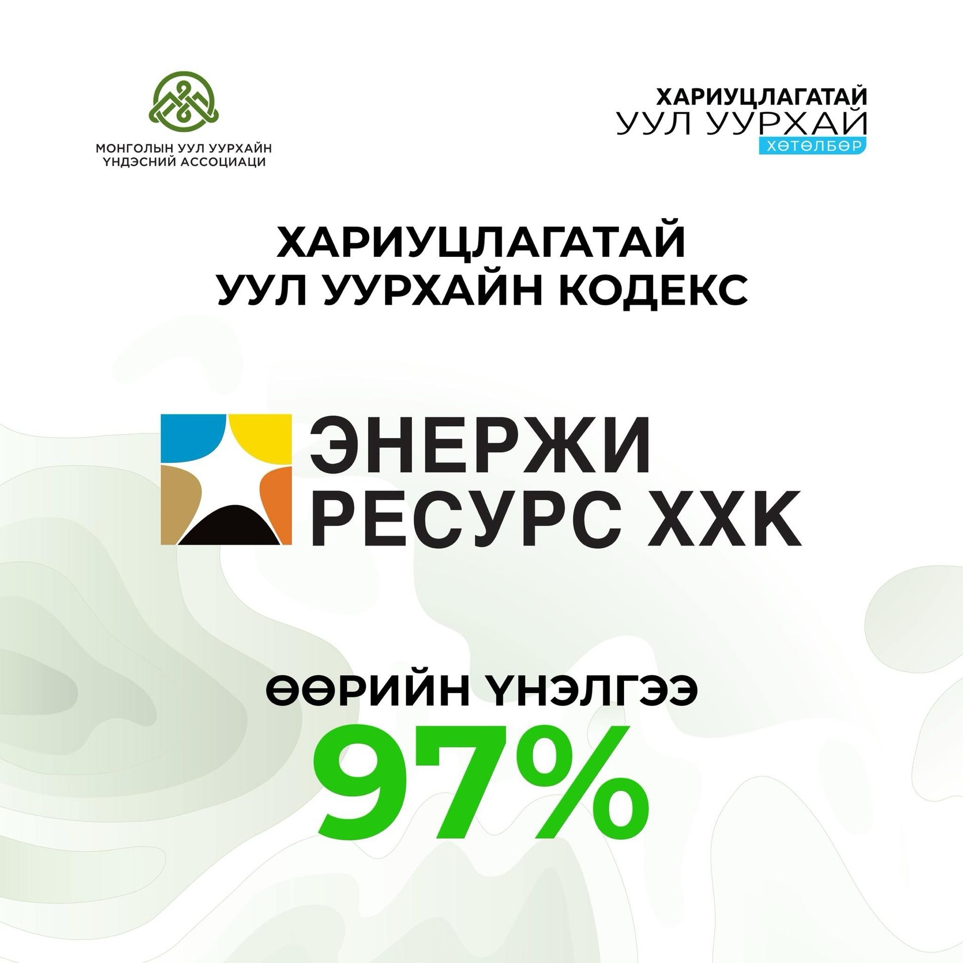 “Хариуцлагатай уул уурхайн кодекс”-ын 2025 оны үнэлгээ