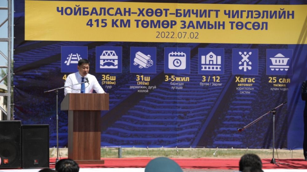 Эрээнцав - Чойбалсан - Бичигт чиглэлийн босоо тэнхлэгийн төмөр зам