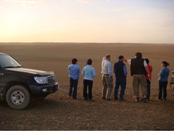 The Ukhaa khudag township established