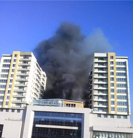 13-р хороололд шинээр баригдаж байгаа барилга дээр гал гарчээ 