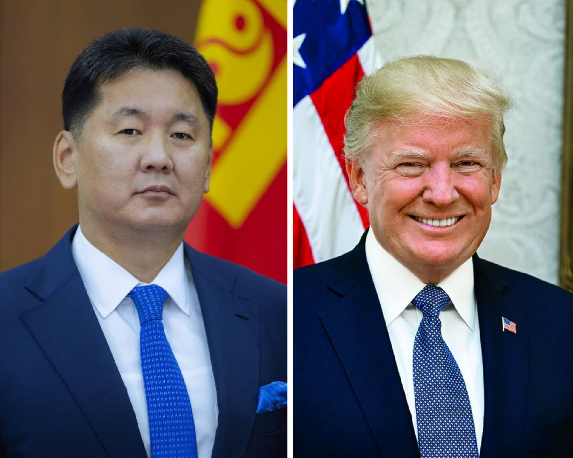 Ерөнхийлөгч У.Хүрэлсүхэд АНУ-ын Ерөнхийлөгч Д.Трамп баяр наадмын мэндчилгээ ирүүллээ