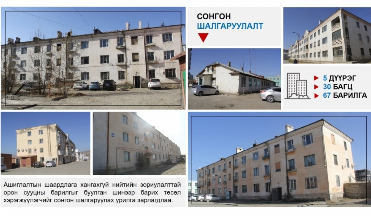 Дараах 30 байршилд орон сууцыг буулгаж шинээр барих сонгон шалгаруулалт зарлажээ