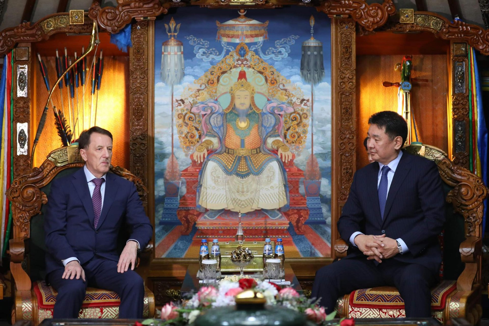 Монгол Улсын Ерөнхийлөгч У.Хүрэлсүх ОХУ-ын Холбооны Хурлын Төрийн Думын орлогч дарга А.В.Гордеевыг хүлээн авч уулзав