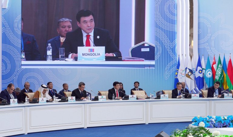 Азид хамтын ажиллагаа, итгэлцлийг бэхжүүлэх бага хурал Астана хотод амжилттай болж өндөрлөлөө