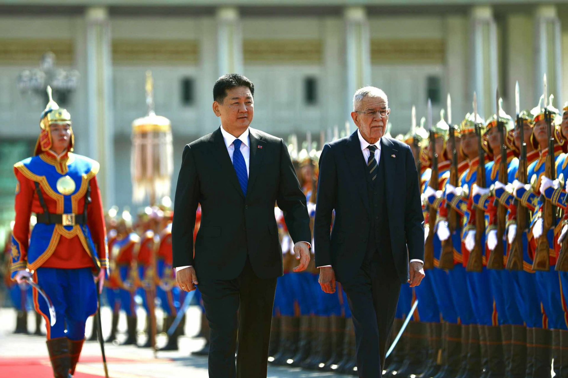 Бүгд Найрамдах Австри Улсын Ерөнхийлөгчийг албан ёсоор угтаж авлаа