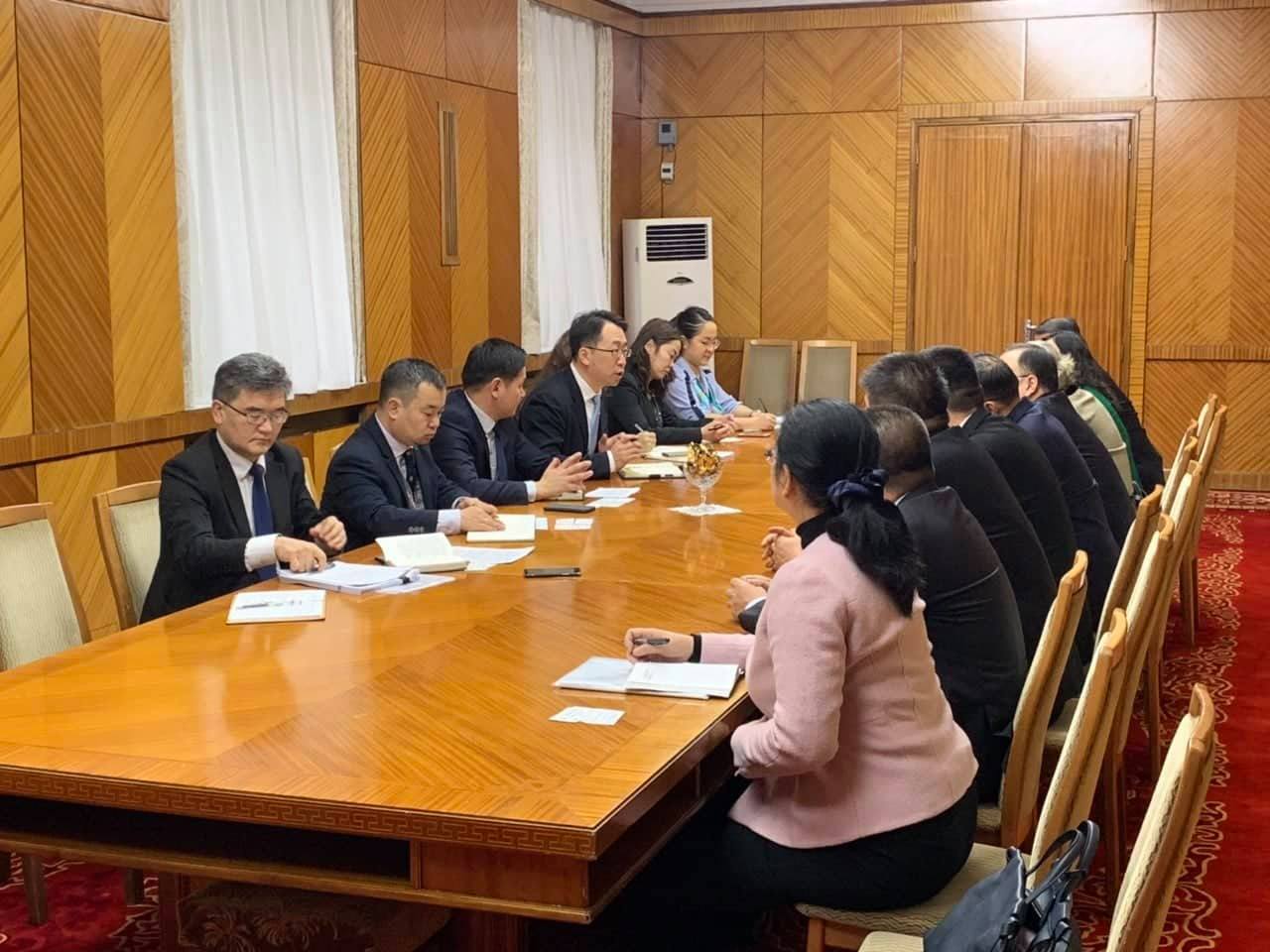 БНХАУ-ын Тяньжин хотын төлөөлөгчдийг хүлээн авч уулзлаа