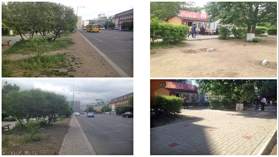 Нийслэлийн 15 гудамжны сул шороон хөрстэй талбайг хатуу хучилттай болголоо