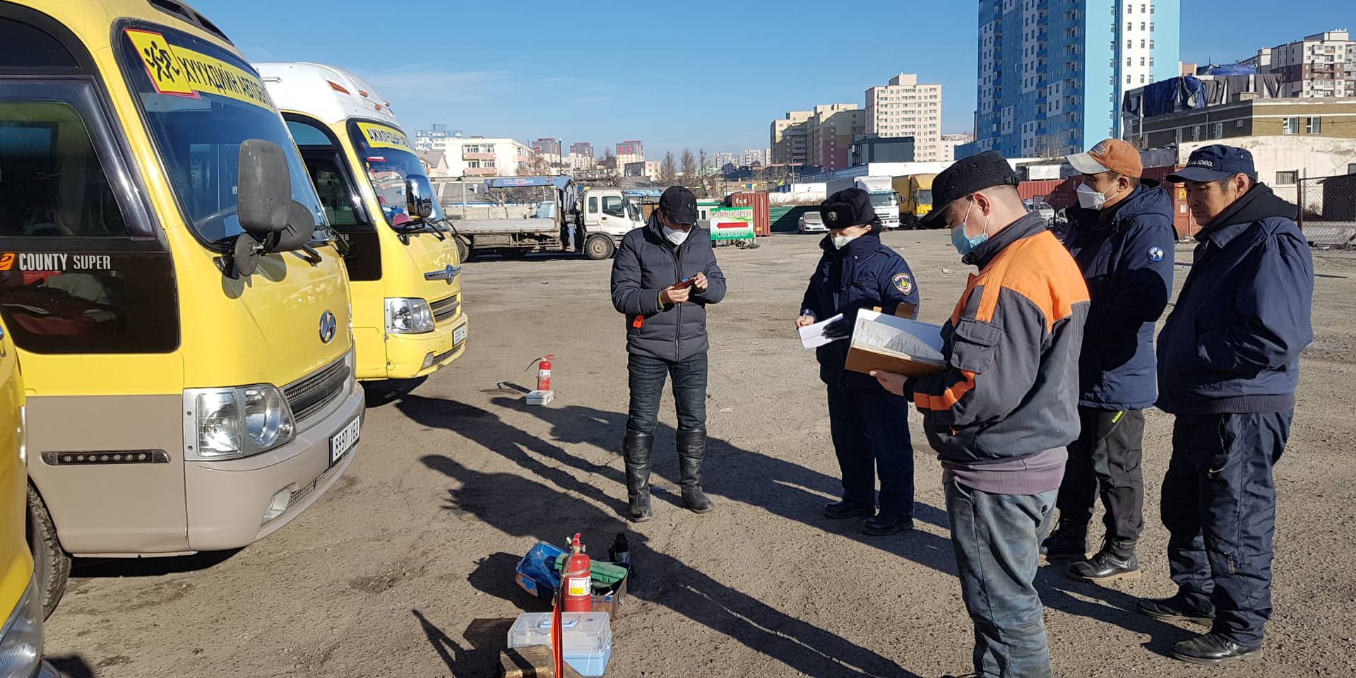 Хүүхдийн автобусны техникийн хяналтын үзлэг эхэллээ