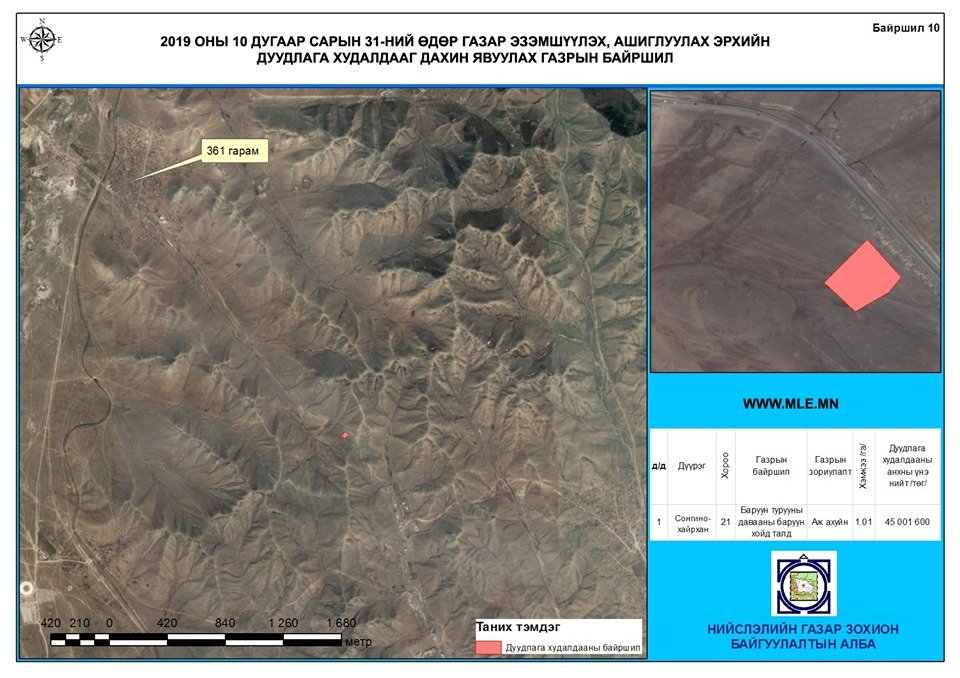 Дуудлага худалдаагаар 25 байршлын газрыг худалдана
