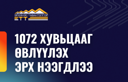 Монгол Улсын Засгийн газар 1072 хувьцааг өвлүүлэх шийдвэр гаргалаа