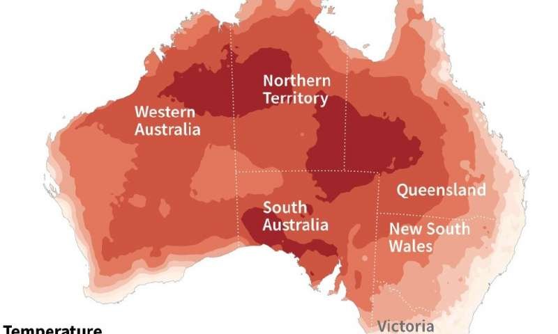 Австрали улсад агаарын дундаж температур түүхэн дээд хэмжээндээ хүрлээ