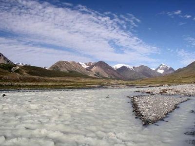 White river, Altai tavan bogd national park. 