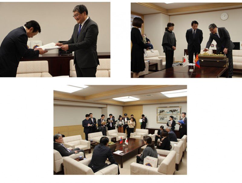 Элчин сайд Д.Батжаргал Аомори мужид ажиллав