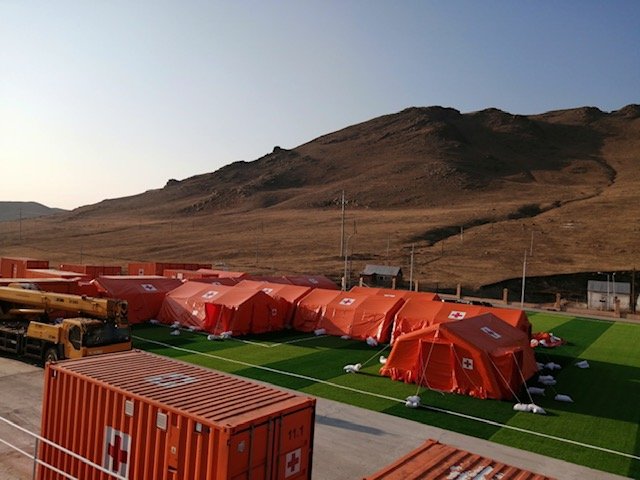 Коронавируст халдварын үеийн эмнэлгийн тусламж үйлчилгээнд хээрийн эмнэлгийг ашиглах бэлтгэлийг хангаж байна