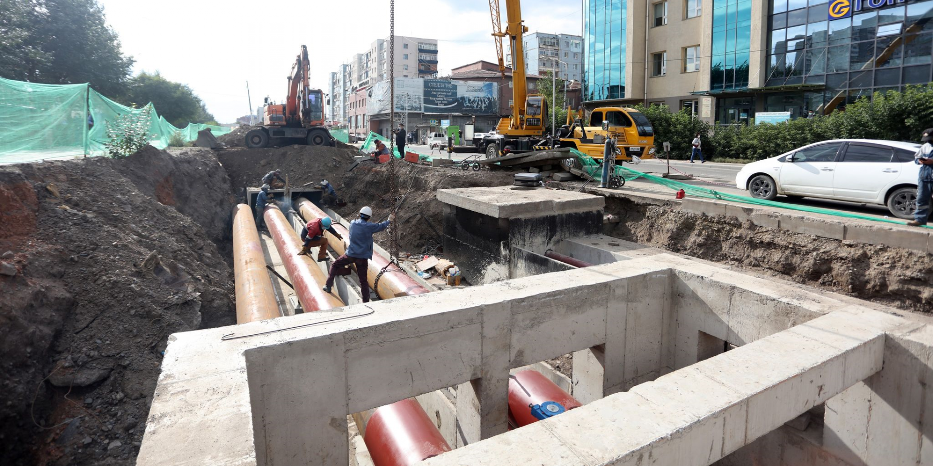 10 дугаар хорооллоос Сүлжмэл хүртэлх дулааны шугамын ажил төлөвлөсөн хугацаандаа дуусна