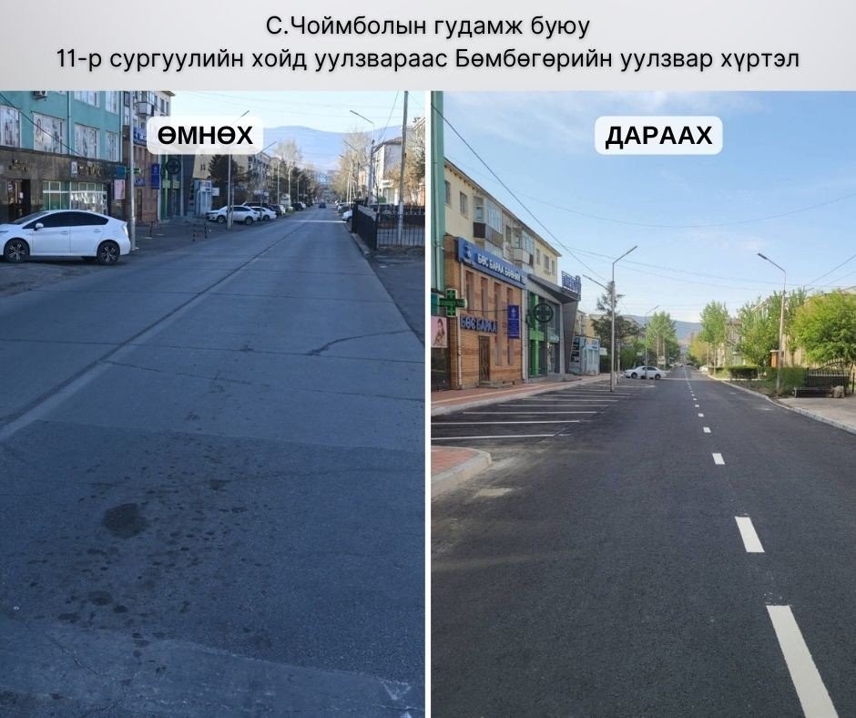 Нийслэлийн гурван байршилд зам засвар, шинэчлэлийн ажил бүрэн дууслаа