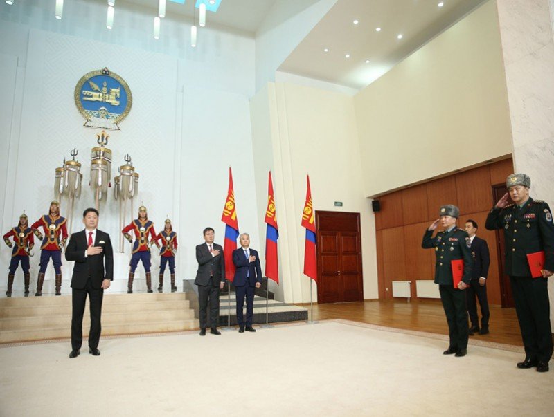 Монгол Улсын Ерөнхийлөгч У.Хүрэлсүх цэргийн дээд цол хүртээлээ