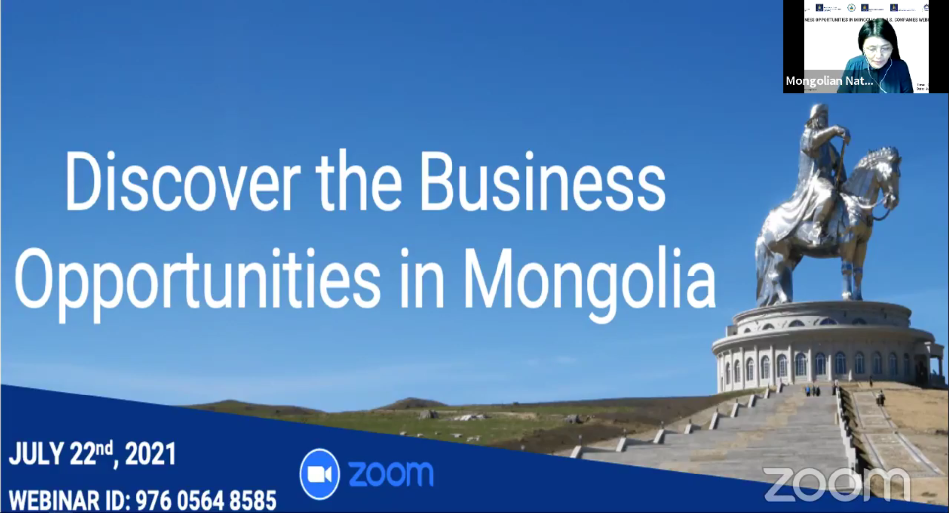 Business Opportunities in Mongolia for U.S. Companies Online Webinar
