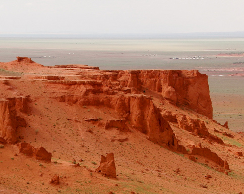Remains here and there in the Gobi Desert show ancient history