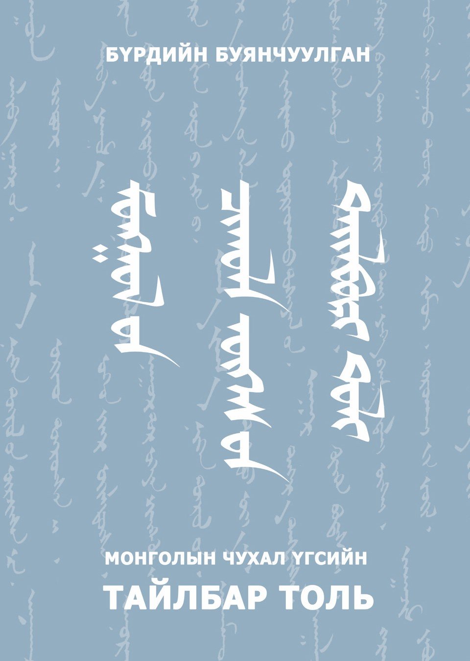 Монголын чухал үгсийн тайлбар толь