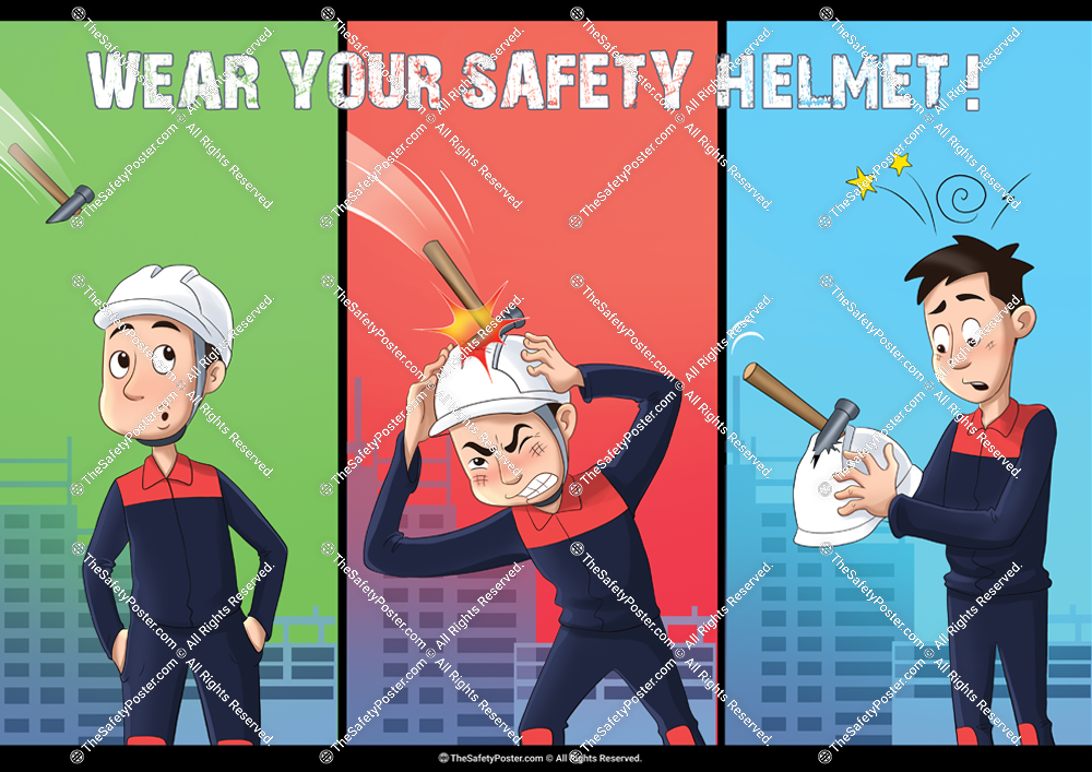 Wear your safety helmet | PPE | Personal Protective Equipment | Safety ...