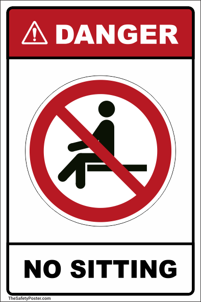 no sitting 