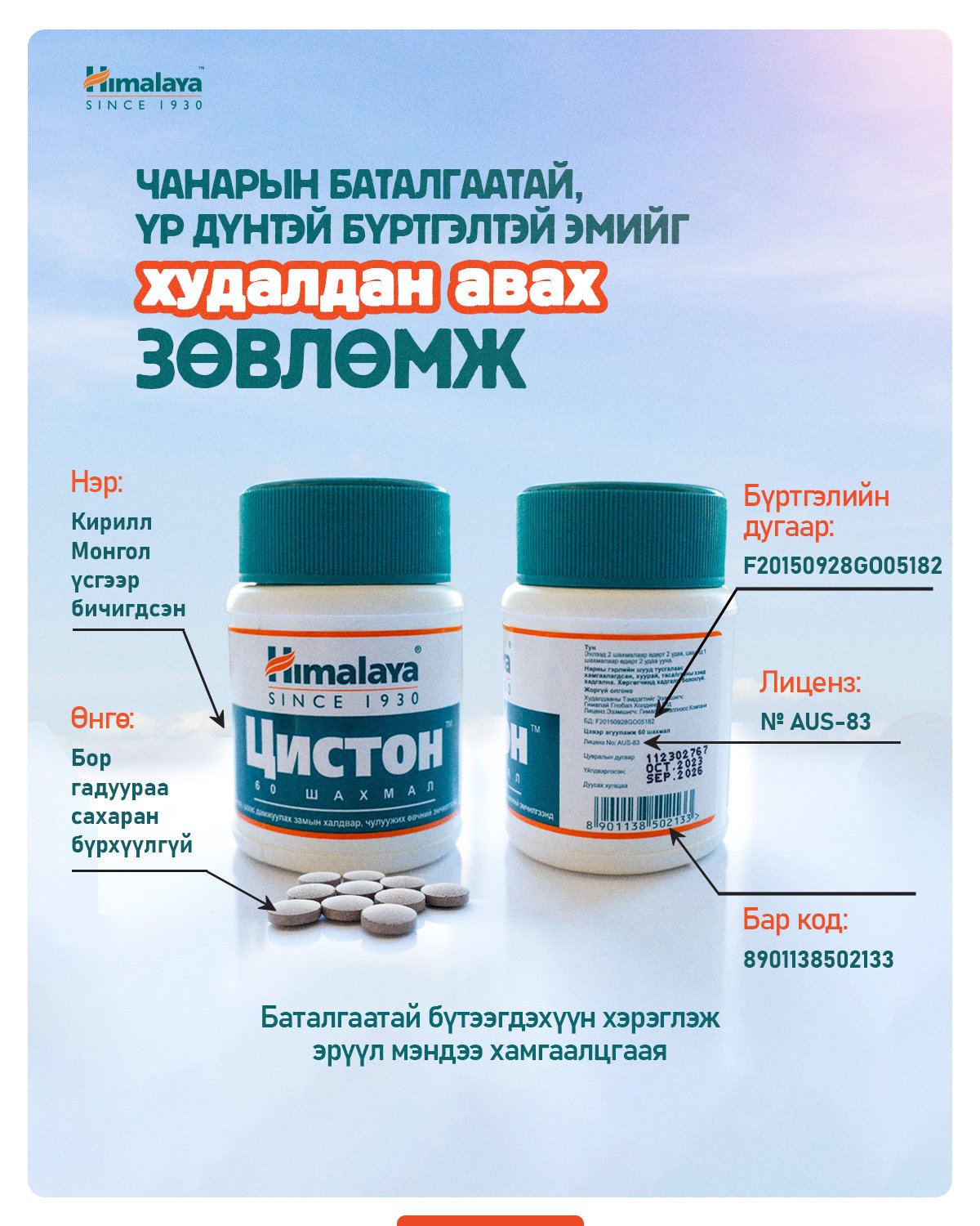  ЦИСТОН эмийн талаарх баримтууд