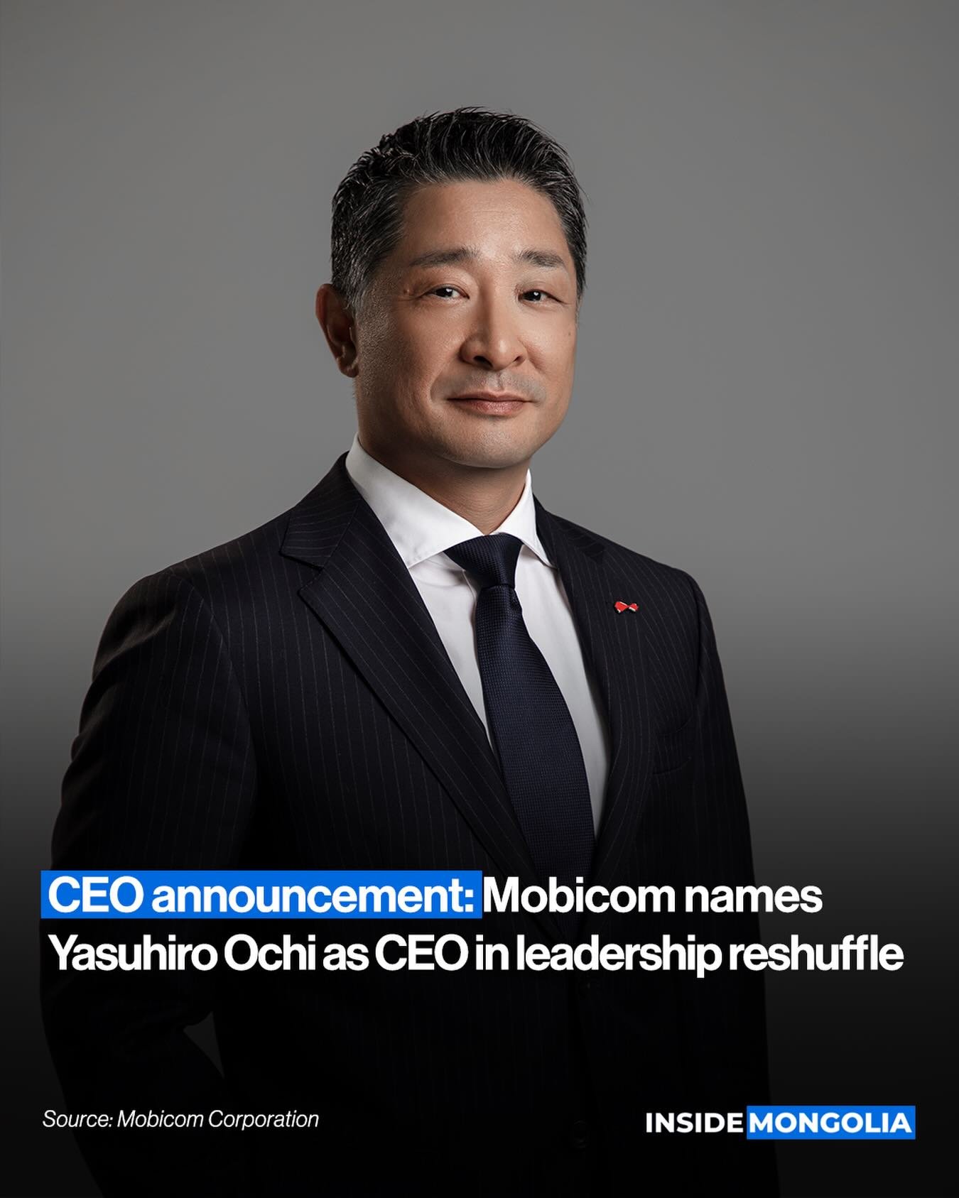 Mobicom makes executive shift after 4 years, names Yasuhiro Ochi as CEO effective from today