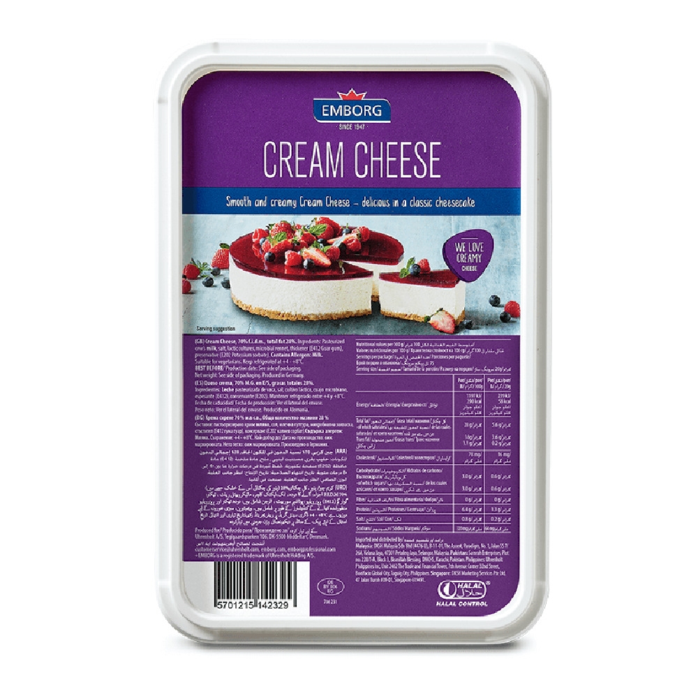 Крем чийз - цөцгийтэй 1,5кг - Cream cheese natural FIDM 70%