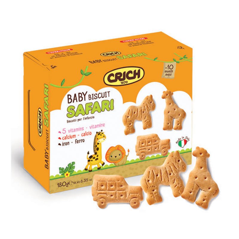 Жигнэмэг - +10 сартай хүүхдийн, витаминтай 180гр - Baby biscuits safari 
