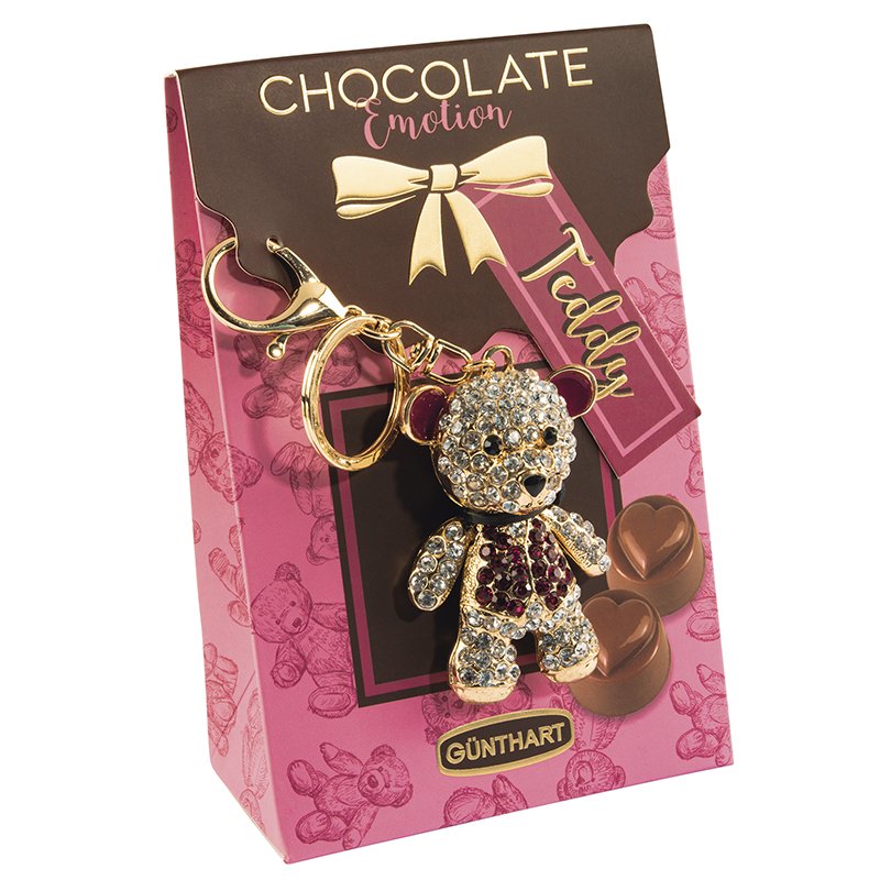 Шоколад - түлхүүрийн оосортой 72гр - Keychain teddy