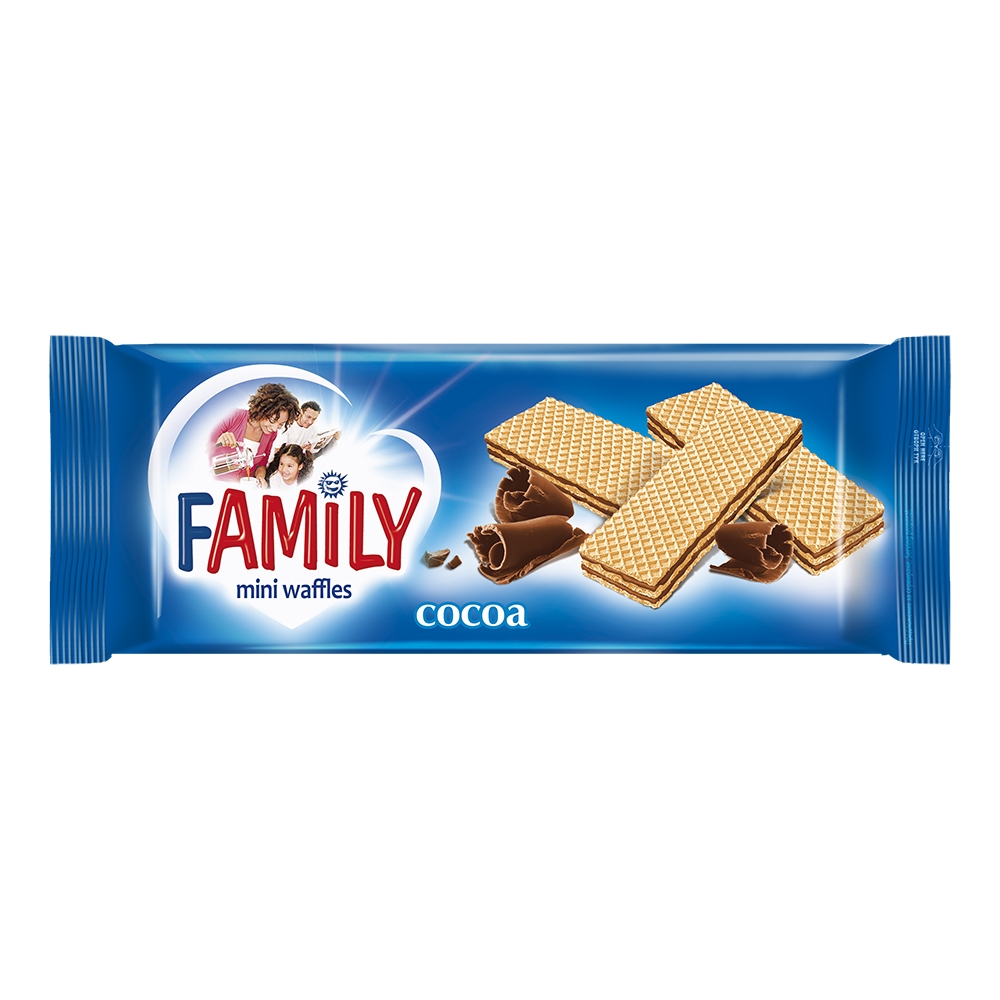 Вафли - шоколадтай 175гр - Mini waffles family cocoa