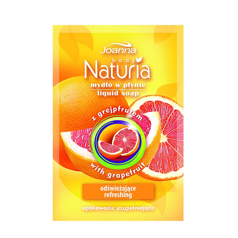 Шингэн савангийн запас - бэрсүүт жүржийн хандтай 300млNaturia body liquid soap grapefruit doypack