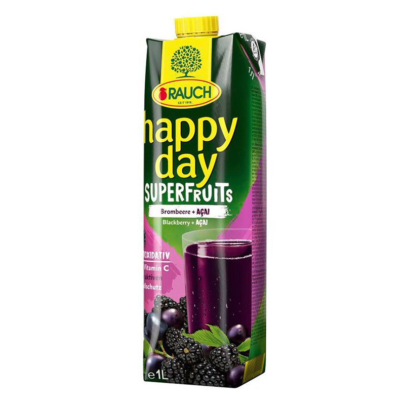 Жүүс - бөөрөлзгөнө, асай, витамин C, антиоксидант 1л - HD Superfruits blackberry acai 