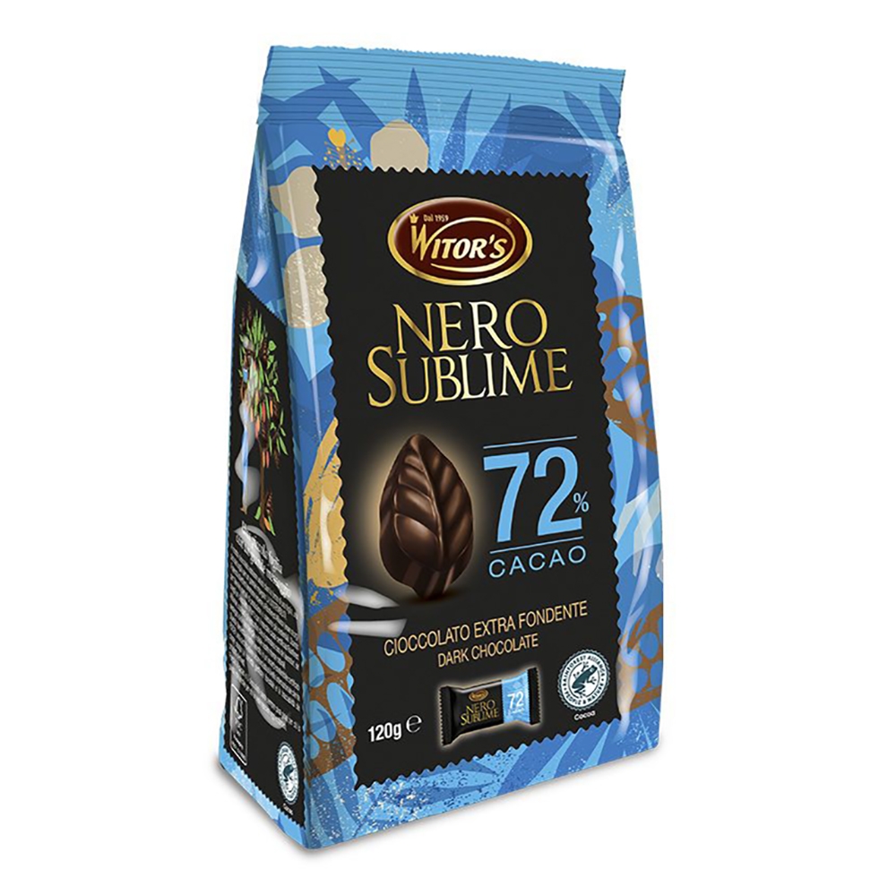 Шоколад - хар, 72% какао 120гр - Nero sublime 72%