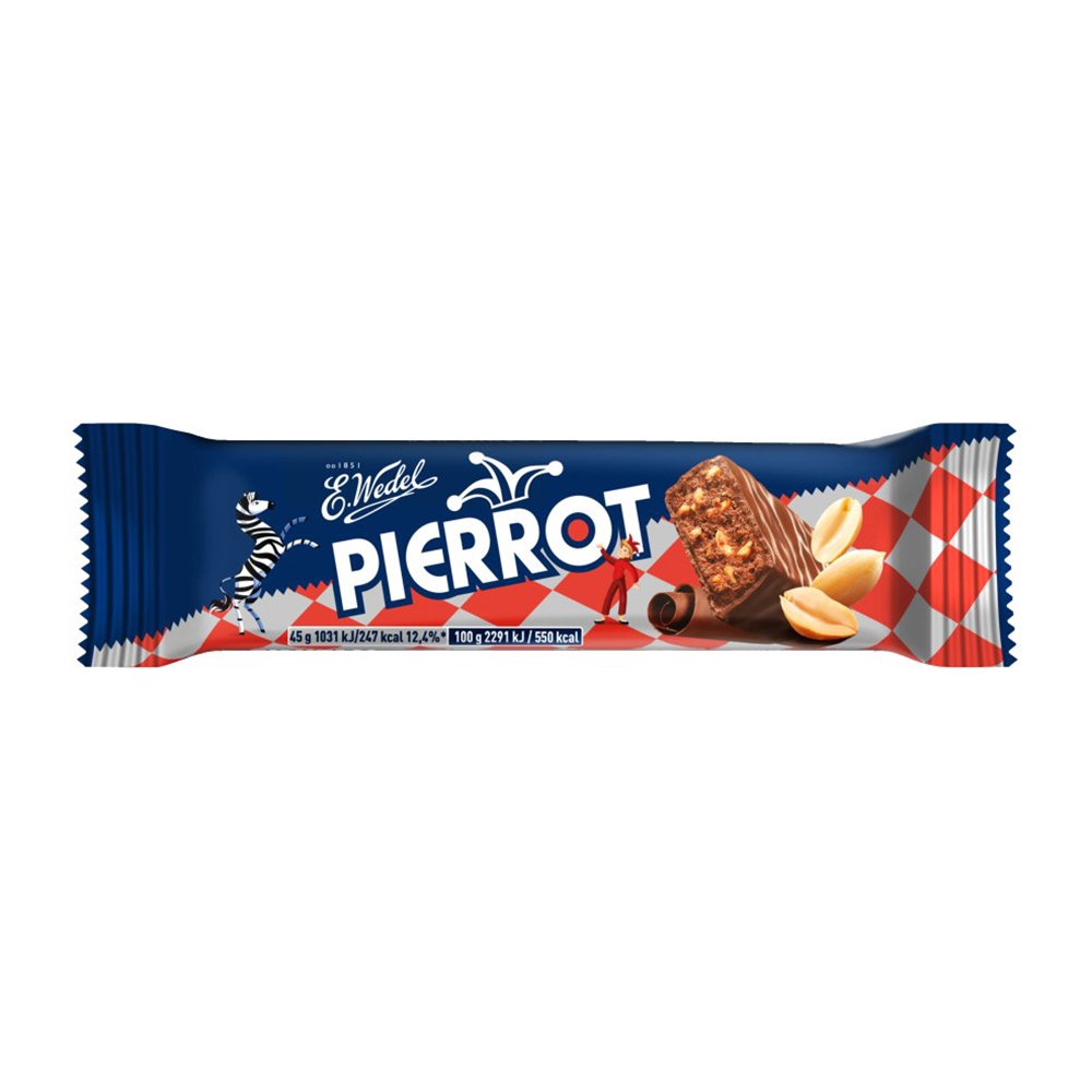 Шоколад - сүүтэй, самартай 45гр - Pierrot peanut bar in milk chocolate