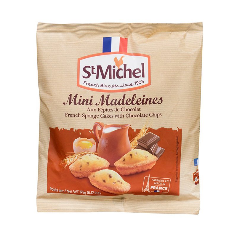 Кекс - шоколадтай, мадлен 175гр - Petites madeleines choco chips